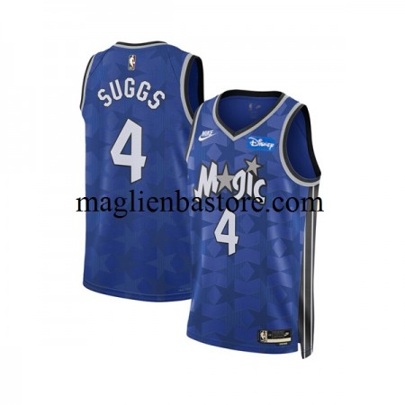 Maglia NBA Orlando Magic Jalen Suggs 4 Nike 2023-2024 Classic Edition Blu Swingman - Uomo